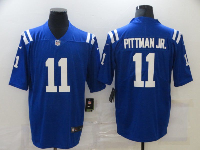 Men Indianapolis Colts #11 Pittman jr Blue Nike Limited Vapor Untouchable NFL Jerseys->minnesota vikings->NFL Jersey